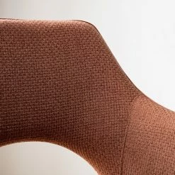 Fredriks Chaise à accoudoirs Tustin - Tissu / Métal - Marron rouille / Noir mat -Chaises Boutique 1000218415 210311 12215300007 DETAILS P000000001000218415