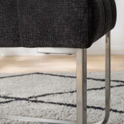 Ars manufacti Chaises cantilever Stawley I (lot de 2) - Tissage à plat / Acier inoxydable - Gris foncé / Acier inoxydable 31 Ars manufacti Chaises cantilever Stawley I (lot de 2) - Tissage à plat / Acier inoxydable - Gris foncé / Acier inoxydable -Chaises Boutique 1000218417 210224 13104100007 DETAILS P000000001000218417