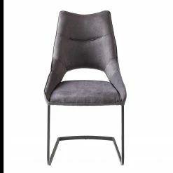 Fredriks Chaises cantilever Nadros (lot de 2) - Microfibre / Métal - Gris vintage / Noir mat 18 Fredriks Chaises cantilever Nadros (lot de 2) - Microfibre / Métal - Gris vintage / Noir mat -Chaises Boutique 1000218451 210120 13453100002 DETAILS P000000001000218451