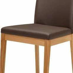 Schösswender Chaises capitonnées Roberto I (lot de 2) - Imitation cuir / Duramen de hêtre massif - Marron foncé / Duramen de hêtre -Chaises Boutique 1000225954 200923 06242500047 DETAILS P000000001000225954