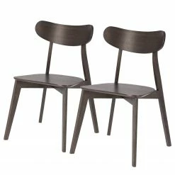 Norrwood Chaises Sakyla (lot de 2) - Frêne foncé