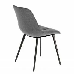Red Living Chaises capitonnées Kellia II (lot de 2) - Tissu / Acier - Gris 10 Red Living Chaises capitonnées Kellia II (lot de 2) - Tissu / Acier - Gris -Chaises Boutique 1000225992 200917 06371600104 DETAILS P000000001000225992