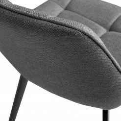 Red Living Chaises capitonnées Kellia II (lot de 2) - Tissu / Acier - Gris 12 Red Living Chaises capitonnées Kellia II (lot de 2) - Tissu / Acier - Gris -Chaises Boutique 1000225992 200917 06371800106 DETAILS P000000001000225992