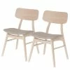 Norrwood Chaises Varkaus I (lot de 2) - Tissu / Placage en chêne et hévéa massif - Sahara / Chêne -Chaises Boutique 1000225995 200917 06372800123 IMAGE P000000001000225995