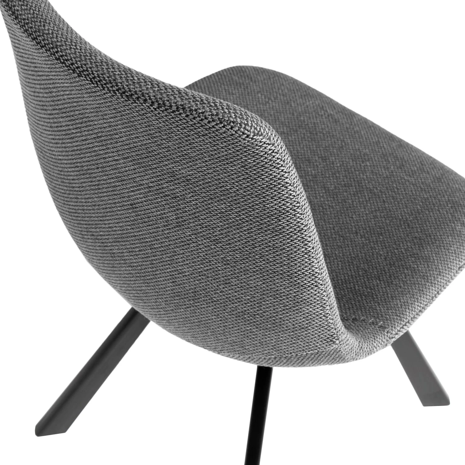 Red Living Chaises capitonnées Gouvy (lot de 2) - Tissu / Acier - Gris 7 Red Living Chaises capitonnées Gouvy (lot de 2) - Tissu / Acier - Gris – Image 5