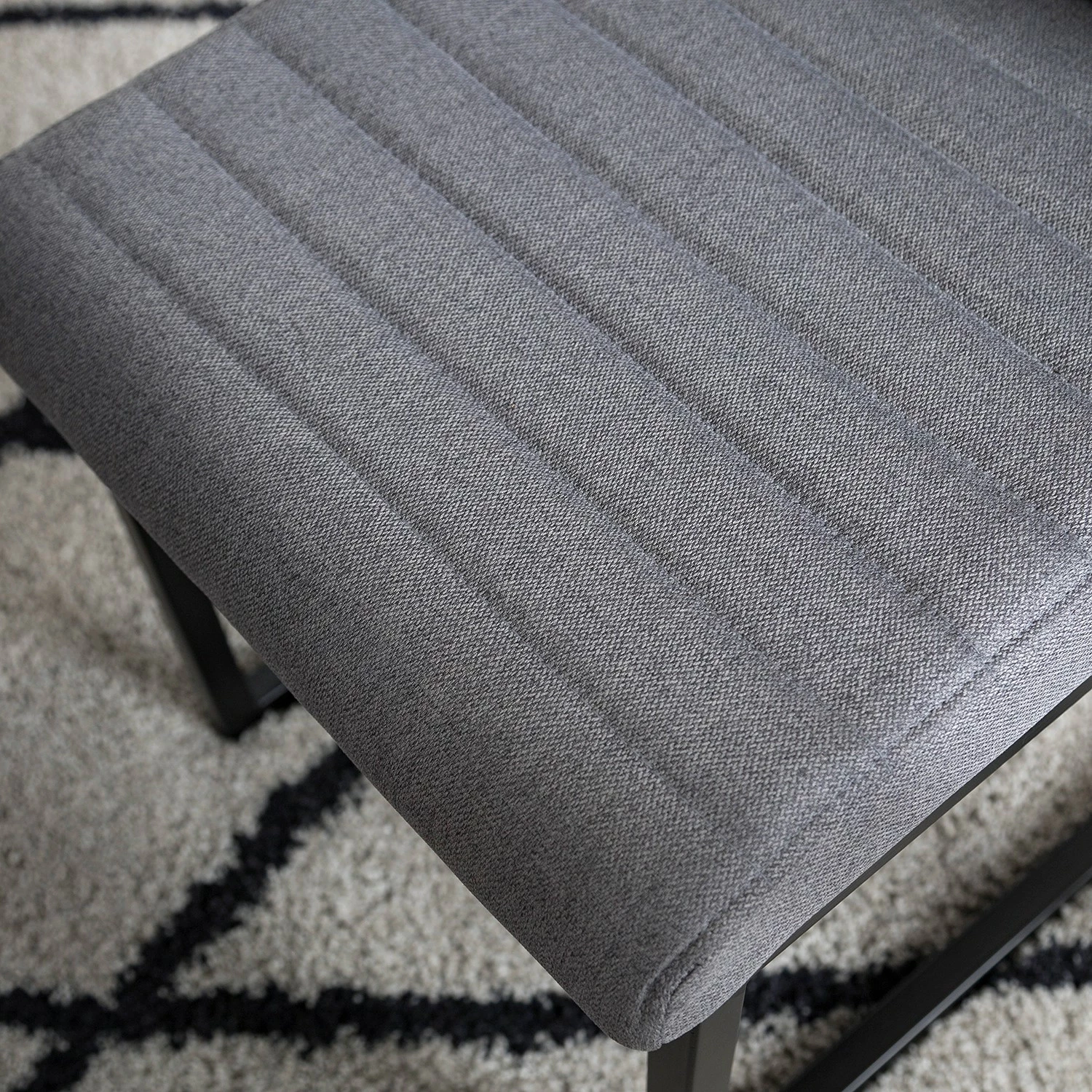 Ars manufacti Chaises Finga III (lot de 2) - Tissage à plat / Fer - Gris / Noir 12 Ars manufacti Chaises Finga III (lot de 2) - Tissage à plat / Fer - Gris / Noir – Image 10