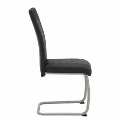 Loftscape Chaise cantilever Wisches - Microfibre / Acier inoxydable - Anthracite - Lot de 2 -Chaises Boutique 1000228907 201104 15385500004 DETAILS P000000001000228907