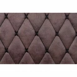 Loftscape Chaises capitonnées McLean (lot de 2) - Microfibre / Acier - Marron foncé vintage -Chaises Boutique 1000228921 201104 15385600061 DETAILS P000000001000228921