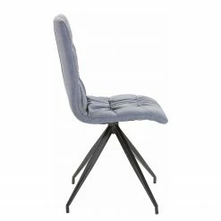 Loftscape Chaises capitonnées Gergy (lot de 2) - Imitation cuir / Fer - Gris pigeon / Noir 8 Loftscape Chaises capitonnées Gergy (lot de 2) - Imitation cuir / Fer - Gris pigeon / Noir -Chaises Boutique 1000229578 201104 14075100032 DETAILS P000000001000229578