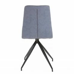 Loftscape Chaises capitonnées Gergy (lot de 2) - Imitation cuir / Fer - Gris pigeon / Noir 9 Loftscape Chaises capitonnées Gergy (lot de 2) - Imitation cuir / Fer - Gris pigeon / Noir -Chaises Boutique 1000229578 201104 14075100033 DETAILS P000000001000229578