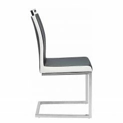 Loftscape Chaises cantilever Ibos (lot de 2) - Imitation cuir - Chrome - Noir 9 Loftscape Chaises cantilever Ibos (lot de 2) - Imitation cuir - Chrome - Noir -Chaises Boutique 1000229580 201104 14080000043 DETAILS P000000001000229580