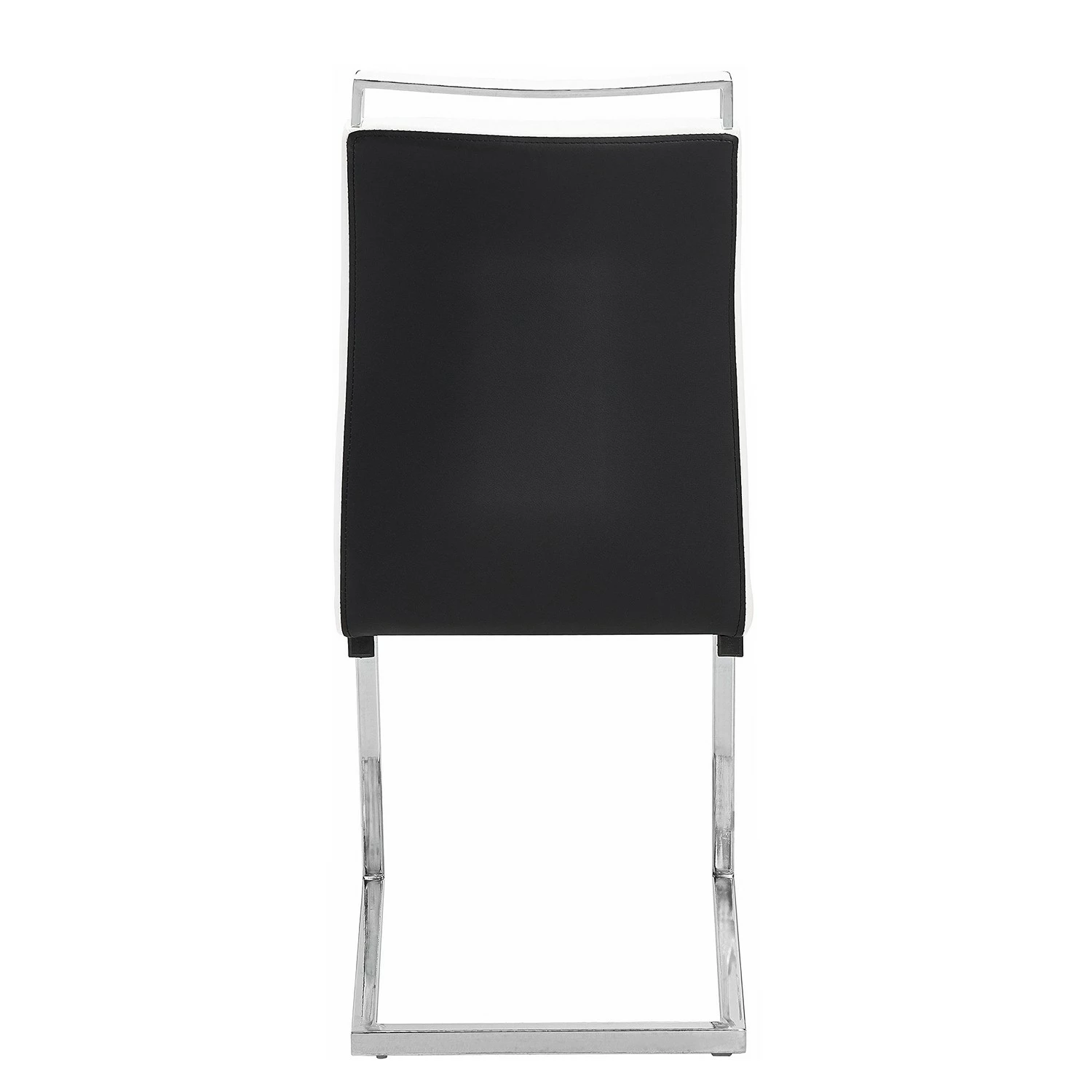 Loftscape Chaises cantilever Ibos (lot de 2) - Imitation cuir - Chrome - Noir 6 Loftscape Chaises cantilever Ibos (lot de 2) - Imitation cuir - Chrome - Noir – Image 4