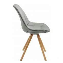 Norrwood Chaises capitonnées Gergy (lot de 2) - Imitation cuir / Chêne massif - Gris clair / Chêne 8 Norrwood Chaises capitonnées Gergy (lot de 2) - Imitation cuir / Chêne massif - Gris clair / Chêne -Chaises Boutique 1000229582 201104 14080700052 DETAILS P000000001000229582