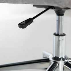 Furnitive Chaise de bureau Valady II - Microfibre / Fer - Gris / Chrome -Chaises Boutique 1000230741 220322 037 DETAILS P000000001000230741