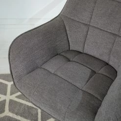 Furnitive Chaise de bureau Valady II - Microfibre / Fer - Gris / Chrome -Chaises Boutique 1000230741 220629 031 DETAILS P000000001000230741