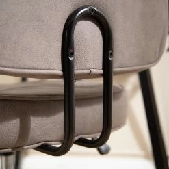 Furnitive Chaise de bureau Orlu I - Microfibre / Fer - Taupe vintage / Noir -Chaises Boutique 1000230752 220406 030 DETAILS P000000001000230752