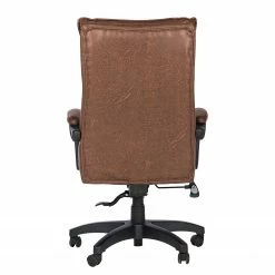 Furnitive Fauteuil de bureau Wisdom - Microfibre / Matière plastique - Marron vintage / Noir -Chaises Boutique 1000230753 220330 032 DETAILS P000000001000230753