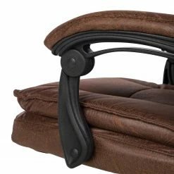 Furnitive Fauteuil de bureau Wisdom - Microfibre / Matière plastique - Marron vintage / Noir -Chaises Boutique 1000230753 220330 033 DETAILS P000000001000230753