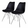 Norrwood Chaises Vaire (lot de 2) - Matière plastique / Acier - Noir 2 Norrwood Chaises Vaire (lot de 2) - Matière plastique / Acier - Noir -Chaises Boutique 1000230991 201125 16492000001 IMAGE P000000001000230991