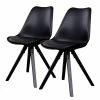 Norrwood Chaises Trebes I (lot de 2) - Matière plastique / Hévéa massif - Noir / Hévéa -Chaises Boutique 1000231008 201125 16492000013 IMAGE P000000001000231008