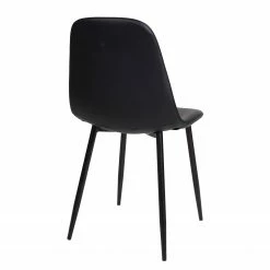 Norrwood Chaises Renty I (lot de 2) - Imitation cuir / Acier - Noir -Chaises Boutique 1000231014 201125 16492300061 DETAILS P000000001000231014