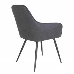 Red Living Chaises à accoudoirs Pierry I (lot de 2) - Imitation cuir / Acier - Gris vintage 20 Red Living Chaises à accoudoirs Pierry I (lot de 2) - Imitation cuir / Acier - Gris vintage -Chaises Boutique 1000231016 201125 16492300077 DETAILS P000000001000231016