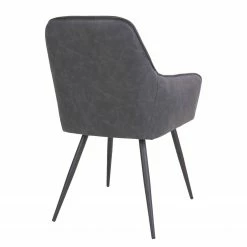 Red Living Chaises à accoudoirs Pierry I (lot de 2) - Imitation cuir / Acier - Gris vintage 21 Red Living Chaises à accoudoirs Pierry I (lot de 2) - Imitation cuir / Acier - Gris vintage -Chaises Boutique 1000231016 201125 16492300078 DETAILS P000000001000231016