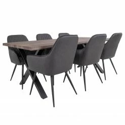 Red Living Chaises à accoudoirs Pierry I (lot de 2) - Imitation cuir / Acier - Gris vintage 22 Red Living Chaises à accoudoirs Pierry I (lot de 2) - Imitation cuir / Acier - Gris vintage -Chaises Boutique 1000231016 201125 16492300079 DETAILS P000000001000231016