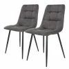 Loftscape Chaises capitonnées Ormoy I (lot de 2) - Microfibre / Acier - Gris / Noir 1 Loftscape Chaises capitonnées Ormoy I (lot de 2) - Microfibre / Acier - Gris / Noir -Chaises Boutique 1000231021 201125 16492500113 IMAGE P000000001000231021