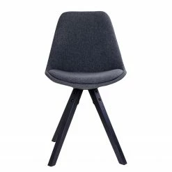 Norrwood Chaises Trebes III (lot de 2) - Tissu / Hévéa massif - Gris foncé / Noir -Chaises Boutique 1000231022 201125 16492500124 DETAILS P000000001000231022