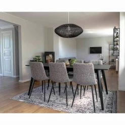 Loftscape Chaises capitonnées Ormoy III (lot de 2) - Tissu / Acier - Gris / Noir 14 Loftscape Chaises capitonnées Ormoy III (lot de 2) - Tissu / Acier - Gris / Noir -Chaises Boutique 1000231026 201125 16492700154 MOOD DETAILS P000000001000231026 mood