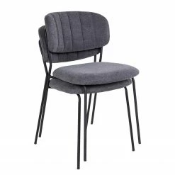 Loftscape Chaises capitonnées Muel I (lot de 2) - Tissu / Acier - Gris 19 Loftscape Chaises capitonnées Muel I (lot de 2) - Tissu / Acier - Gris -Chaises Boutique 1000231042 201125 16493200275 DETAILS P000000001000231042