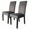Loftscape Chaises capitonnées Moux (lot de 2) - Velours / Hévéa massif - Gris / Noir 1 Loftscape Chaises capitonnées Moux (lot de 2) - Velours / Hévéa massif - Gris / Noir -Chaises Boutique 1000232778 210504 11352800001 IMAGE P000000001000232778