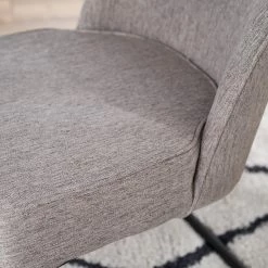 Fredriks Chaises cantilever Coggia (lot de 2) - Tissu / Fer - Cappuccino / Noir -Chaises Boutique 1000234595 210929 08555600060 DETAILS P000000001000234595