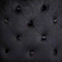 Jack & Alice Chaises capitonnées Loix (lot de 2) - Velours / Acier - Noir -Chaises Boutique 1000234601 210115 12513500045 DETAILS P000000001000234601