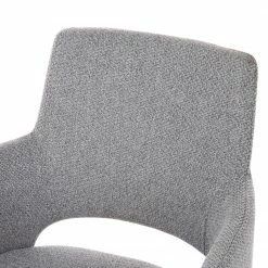 Mørteens Chaise à accoudoirs Publier - Tissu / Acier - Gris chiné / Noir -Chaises Boutique 1000235393 210818 08500400063 DETAILS P000000001000235393