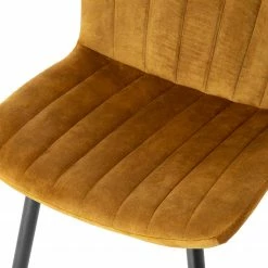 Jack & Alice Chaises Pavilly (Lot de 2) - Jaune doré 15 Jack & Alice Chaises Pavilly (Lot de 2) - Jaune doré -Chaises Boutique 1000235394 210818 08500500071 DETAILS P000000001000235394