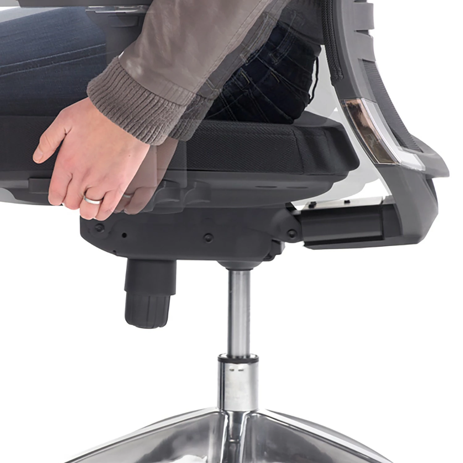 Mayer Sitzmöbel Chaise pivotante myOPTIMAX III - Tissage à plat / Aluminium - Noir 7 Mayer Sitzmöbel Chaise pivotante myOPTIMAX III - Tissage à plat / Aluminium - Noir – Image 5