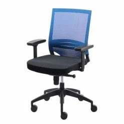 Mayer Sitzmöbel Chaise pivotante myOPTIMAX ll - Tissage à plat / Matière plastique - Noir / Bleu