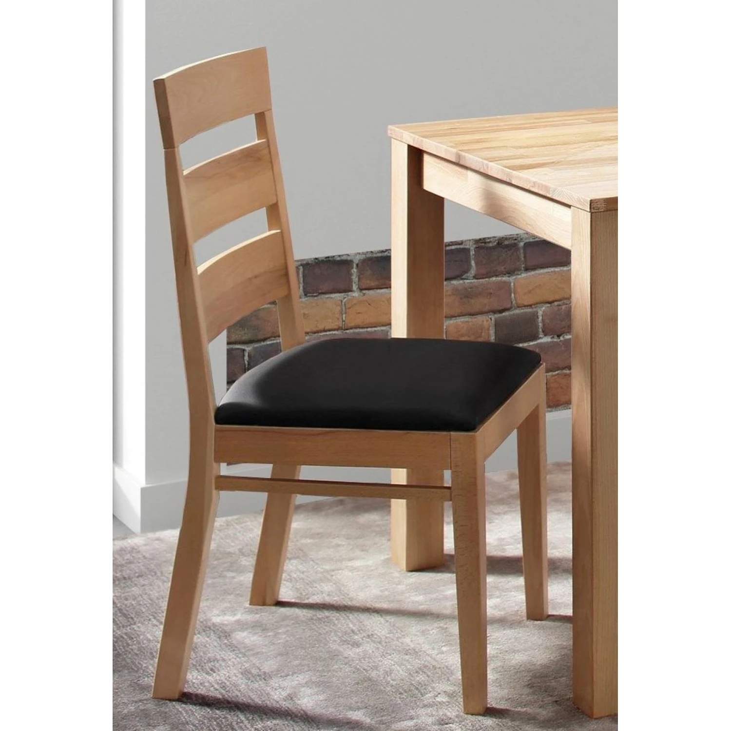 Naturoo Chaises Pallud II (lot de 2) - Duramen de hêtre massif - Noir 4 Naturoo Chaises Pallud II (lot de 2) - Duramen de hêtre massif - Noir – Image 2