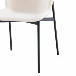 Jack & Alice Chaises Mouzon I (lot de 2) - Velours / Fer - Crème 25 Jack & Alice Chaises Mouzon I (lot de 2) - Velours / Fer - Crème -Chaises Boutique 1000244960 211006 085058000064 DETAILS P000000001000244960