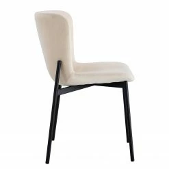 Jack & Alice Chaises Mouzon I (lot de 2) - Velours / Fer - Crème 19 Jack & Alice Chaises Mouzon I (lot de 2) - Velours / Fer - Crème -Chaises Boutique 1000244960 211006 08505800050 DETAILS P000000001000244960
