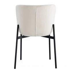 Jack & Alice Chaises Mouzon I (lot de 2) - Velours / Fer - Crème 20 Jack & Alice Chaises Mouzon I (lot de 2) - Velours / Fer - Crème -Chaises Boutique 1000244960 211006 08505800056 DETAILS P000000001000244960