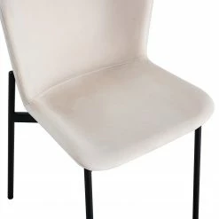 Jack & Alice Chaises Mouzon I (lot de 2) - Velours / Fer - Crème 26 Jack & Alice Chaises Mouzon I (lot de 2) - Velours / Fer - Crème -Chaises Boutique 1000244960 211006 08505800061 DETAILS P000000001000244960