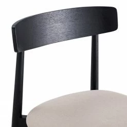 Mørteens Chaises Lolif I (lot de 2) - Tissu / Chêne massif - Beige / Noir -Chaises Boutique 1000244983 211006 085356000109 DETAILS P000000001000244983