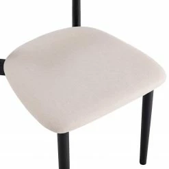 Mørteens Chaises Lolif I (lot de 2) - Tissu / Chêne massif - Beige / Noir -Chaises Boutique 1000244983 211006 085407000116 DETAILS P000000001000244983