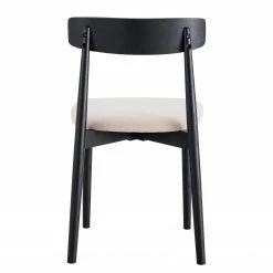 Mørteens Chaises Lolif I (lot de 2) - Tissu / Chêne massif - Beige / Noir -Chaises Boutique 1000244983 211006 085418000109 DETAILS P000000001000244983