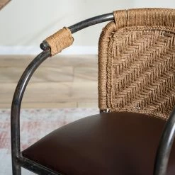 Ars manufacti Chaise à accoudoirs Dissay - Jute tressé / Fer - Naturel / Noir 27 Ars manufacti Chaise à accoudoirs Dissay - Jute tressé / Fer - Naturel / Noir -Chaises Boutique 1000246784 220517 035 DETAILS P000000001000246784