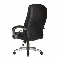 Furnitive Fauteuil de bureau Roynac - Imitation cuir / Matière plastique - Noir / Argenté -Chaises Boutique 1000248345 210217 09440800011 DETAILS P000000001000248345