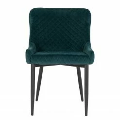 Red Living Chaise capitonnée Batilly I - Velours / Acier - Vert foncé -Chaises Boutique 1000254096 210317 15102200038 DETAILS P000000001000254096